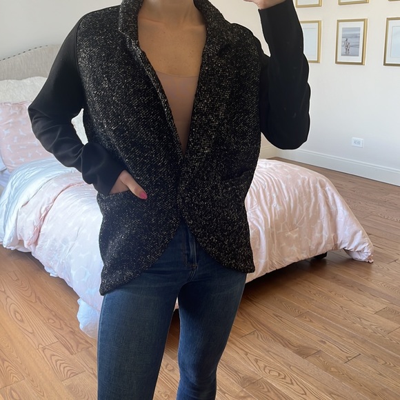 ANTHROPOLOGIE Funktional Boucle Tweed Blazer Jacket - Picture 4 of 12